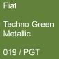 Preview: Fiat, Techno Green Metallic, 019 / PGT.